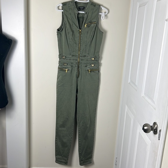Bebe Olive Green Jumpsuit Size 29 - Picture 9 of 16